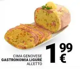 Supermercati Gulliver Cima genovese GASTRONOMIA LIGURE offerta