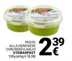 Supermercati Gulliver Pesto alla genovese con/senza aglio STEMARPAST offerta