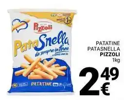 Supermercati Gulliver Patatine patasnella PIZZOLI offerta