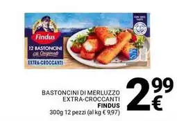 Supermercati Gulliver Bastoncini di merluzzo extra-croccanti FINDUS offerta