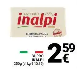 Supermercati Gulliver Burro INALPI offerta