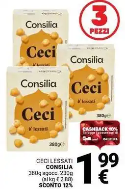 Supermercati Gulliver Ceci lessati CONSILIA offerta