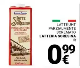 Supermercati Gulliver Latte uht parzialmente scremato LATTERIA SORESINA offerta