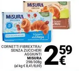 Supermercati Gulliver Cornetti fibrextra/ senza zuccheri aggiunti MISURA offerta