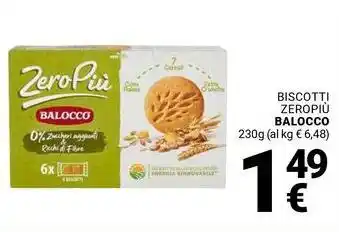 Supermercati Gulliver Biscotti zeropiù BALOCCO offerta