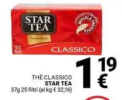 Supermercati Gulliver Thè classico STAR TEA offerta