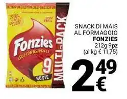 Supermercati Gulliver Snack di mais al formaggio FONZIES offerta