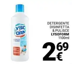 Supermercati Gulliver Detergente disinfetta & pulisce LYSOFORM offerta