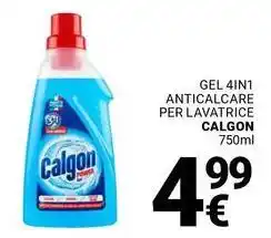 Supermercati Gulliver Gel 4in1 anticalcare per lavatrice CALGON offerta