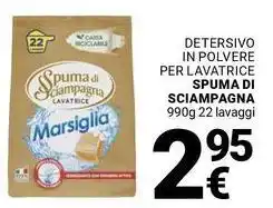 Supermercati Gulliver Detersivo in polvere per lavatrice SPUMA DI SCIAMPAGNA offerta