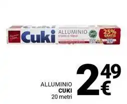 Supermercati Gulliver Alluminio CUKI 20 metri offerta