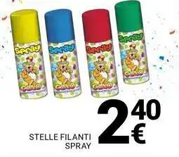 Supermercati Gulliver Stelle filanti spray offerta