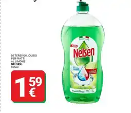 Supermercati Gulliver Detersivo liquido per piatti al limone NELSEN offerta