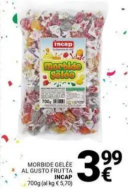 Supermercati Gulliver Morbide gelée al gusto frutta INCAP offerta