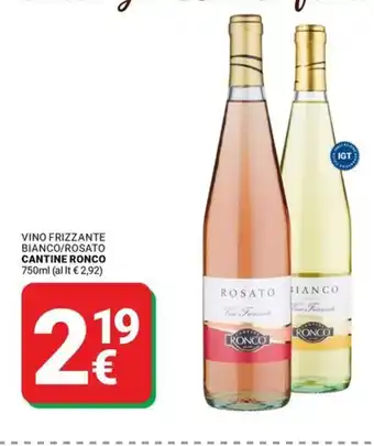 Supermercati Gulliver Vino frizzante bianco/rosato CANTINE RONCO offerta