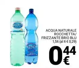 Supermercati Gulliver Acqua naturale rocchetta/ frizzante BRIO BLU offerta