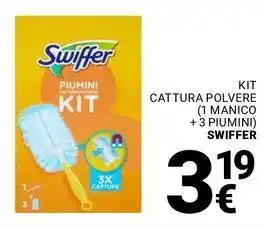 Supermercati Gulliver Kit cattura polvere (1 manico + 3 piumini) SWIFFER offerta