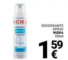 Supermercati Gulliver Deodorante spray NIDRA offerta