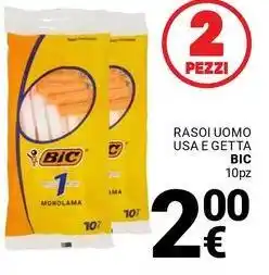 Supermercati Gulliver Rasoi uomo usa e getta BIC offerta