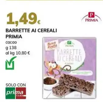 Basko Barrette ai cereali PRIMIA offerta