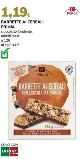 Basko Barrette ai cereali PRIMIA offerta