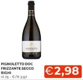 Mercatò Pignoletto doc frizzante secco righi offerta