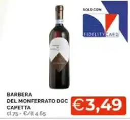 Mercatò Barbera del monferrato doc capetta offerta