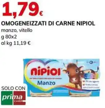 Basko Omogeneizzati di carne NIPIOL offerta