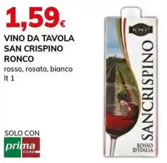 Basko Vino da tavola SAN CRISPINO RONCO offerta