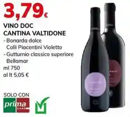 Basko Vino doc CANTINA VALTIDONE offerta