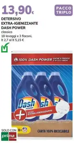 Basko Detersivo extra-igienizzante DASH POWER offerta