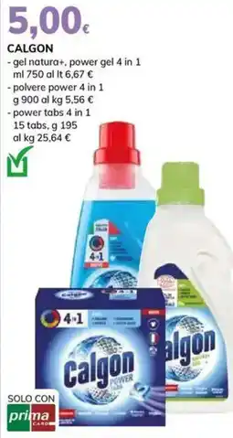 Basko CALGON - gel natura+, power gel 4 in 1 offerta