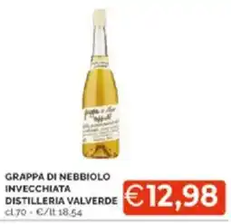 Mercatò Grappa di nebbiolo invecchiata distilleria valverde offerta