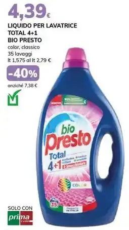 Basko Liquido per lavatrice total 4+1 BIO PRESTO offerta