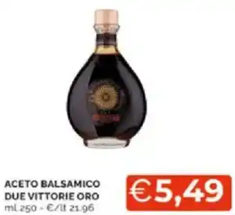 Mercatò Aceto balsamico due vittorie oro offerta