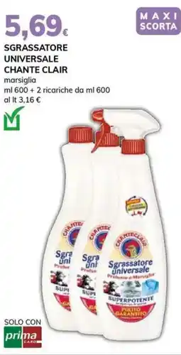 Basko Sgrassatore universale CHANTE CLAIR offerta