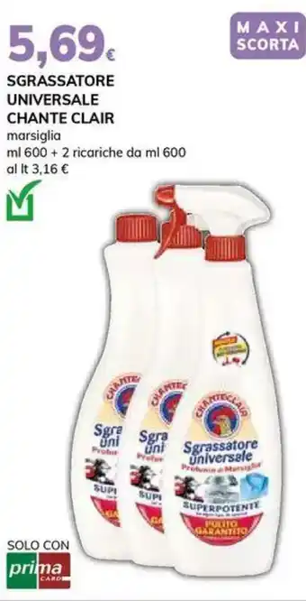 Basko Sgrassatore universale CHANTE CLAIR offerta