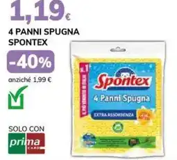 Basko 4 panni spugna SPONTEX offerta