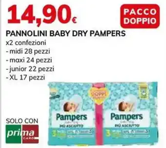 Basko Pannolini baby dry PAMPERS offerta