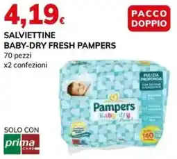 Basko Salviettine baby-dry fresh PAMPERS offerta