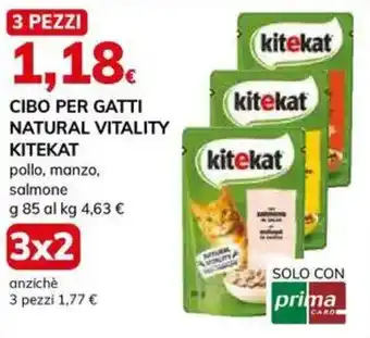 Basko Cibo per gatti natural vitality KITEKAT offerta