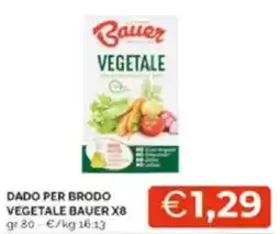 Mercatò Dado per brodo vegetale bauer offerta