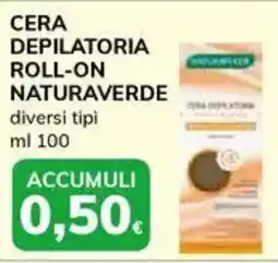 Basko Cera depilatoria roll-on NATURAVERDE offerta