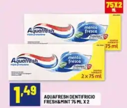 Risparmio Casa AQUAFRESH Dentifricio fresh&mint offerta