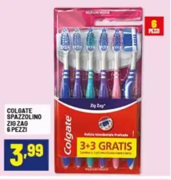 Risparmio Casa COLGATE Spazzolino zig zag 6 pezzi offerta