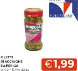 Mercatò Filetti di acciughe su.per.ga. offerta