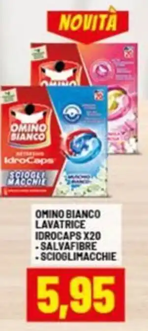 Risparmio Casa OMINO BIANCO lavatrice idrocaps x20 offerta