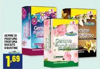 Risparmio Casa Gemme di profumo profuma bucato 8 bustine offerta