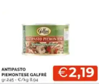 Mercatò Antipasto piemontese galfrè offerta