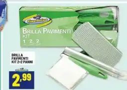 Risparmio Casa Brilla pavimenti kit 2+2 panni offerta